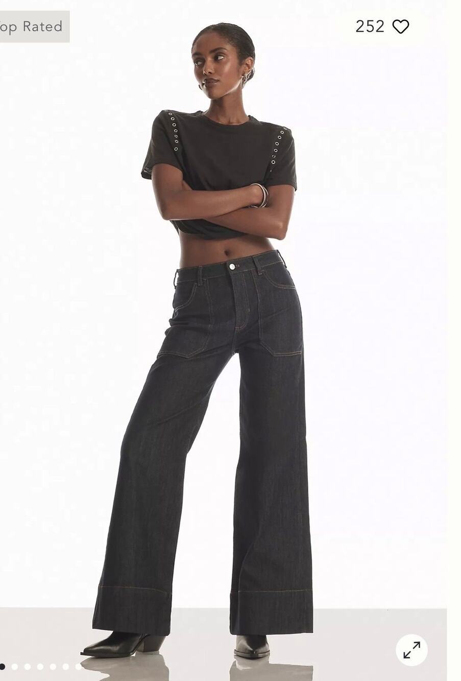 Pilcro by Anthropologie The Rylan Relaxed High-Rise Flare Jeans26 W